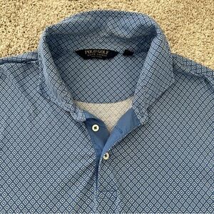 Ralph Lauren XXL Polo Golf Blue Mens Soft Button Collar Dress Casual Shirt